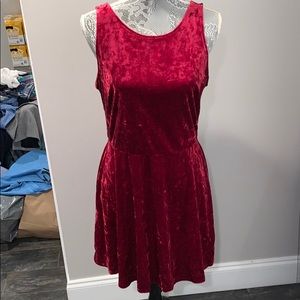 Beautiful red velvet dress